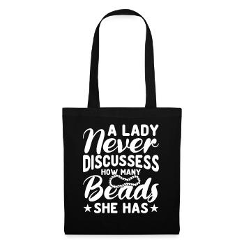 Beaded Beadwork Jeweller Jewellery Maker - Tote Bag - black - Front