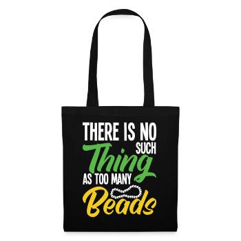 Perle Perle Broderie Bijoutier Fabricant de bijoux - Sac en tissu - noir - Devant