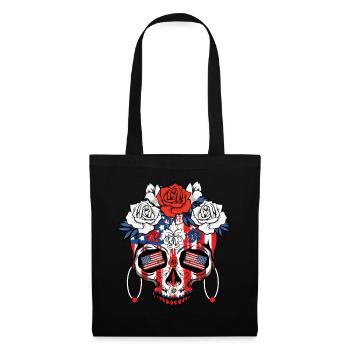 Dia De Los Muertos Independence 4 Juillet - Sac en tissu - noir - Devant