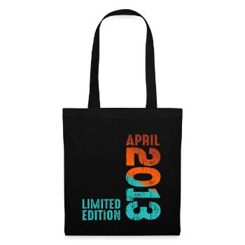 Since April 2013 Year 2013 Retro Vintage 2013 - Tote Bag - black - Front