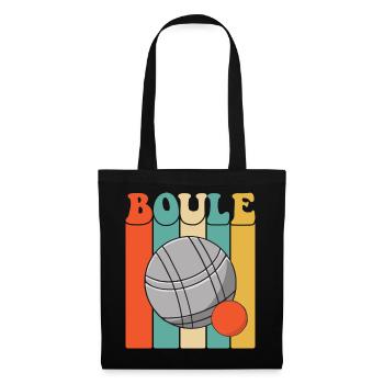 Boules de boule pour Bouler Boccia Jeu Botcha Boule - Sac en tissu - noir - Devant