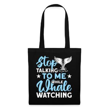 Whale Watching Whale Watching Orca Blue Whale - Tote Bag - black - Front