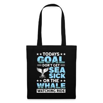 Whale Watching Whale Watching Orca Blue Whale - Tote Bag - black - Front