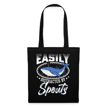 Whale Watching Whale Watching Orca Blue Whale - Tote Bag - black - Front