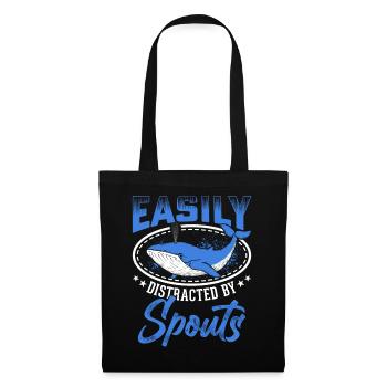 Whale Watching Whale Watching Orca Blue Whale - Tote Bag - black - Front