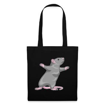 Ratte Yoga Fitness Gymnastik - Stoffbeutel - Schwarz - Vorne