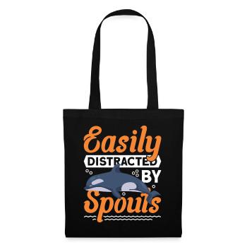 Whale Watching Whale Watching Whale Orca Blue Whale - Tote Bag - black - Front