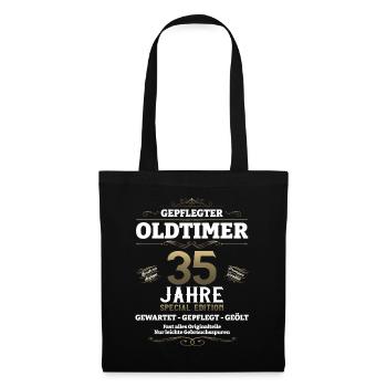 35. Geburtstag Mann Oldtimer Jahrgang 1988 - Stoffbeutel - Schwarz - Vorne