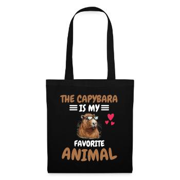 Capybara Animal Favorite Animal Gift Capybara - Tote Bag - black - Front