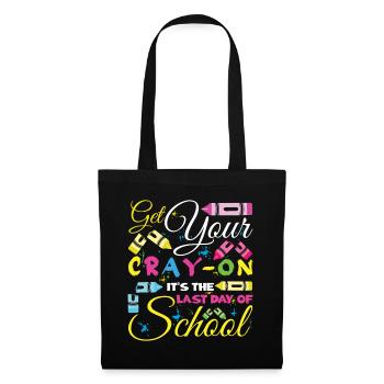 Color Bye School Out Last Class Student Teacher - Tote Bag - black - Front