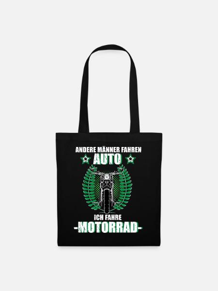 Motorrad Biker Motorradfahrer Motorradtour Tuning - Stoffbeutel - Schwarz
