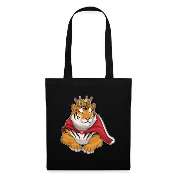 Couronne de Tigre - Sac en tissu - noir - Devant