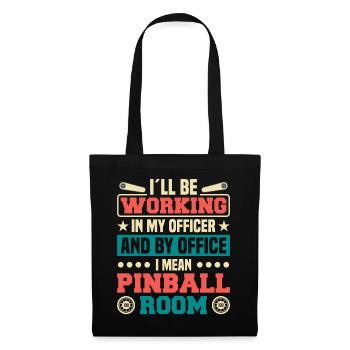 Flipper Retro Pinball Flipperautomat Bumper - Tote Bag - black - Front