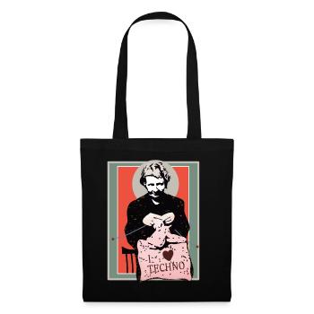 Techno Sewing Art Illustration - Tote Bag - black - Front