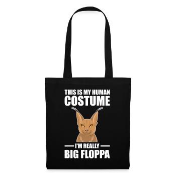 Great Floppa Caracal - Tote Bag - black - Front