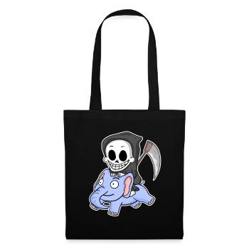 Grim Reaper Elephant - Tote Bag - black - Front