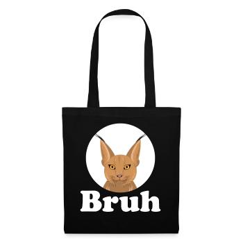 Big Floppa Caracal Cat Meme - Tote Bag - black - Front