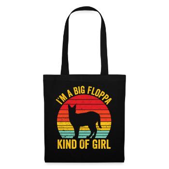 Big Floppa Caracal Retro - Tote Bag - black - Front