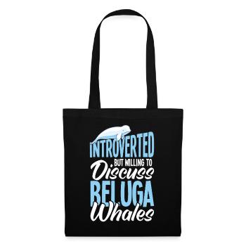 Beluga Whale Beluga Whale Whale Watching Dolphin Dolphin - Tote Bag - black - Front