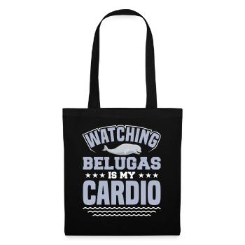 Beluga Whale Beluga Whale Whale Watching Dolphin Dolphin - Tote Bag - black - Front