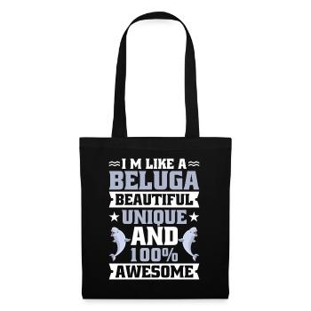 Beluga Whale Beluga Whale Whale Watching Dolphin Dolphin - Tote Bag - black - Front