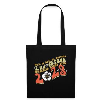 Fantastischer Absolvent der 2. Klasse, der 2023 Retro abschließt - Stoffbeutel - Schwarz - Vorne