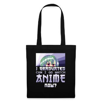 Love Anime Graduate Graduating 2023 Graduation - Tote Bag - black - Front