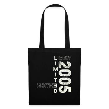 18th Birthday Man Woman May Vintage 2005 Vintage - Tote Bag - black - Front