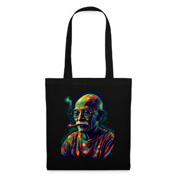 Mahatma Gandhi, lauréat du prix Nobel de la paix - Sac en tissu - noir - Devant