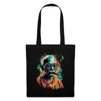 Lauréat du prix Nobel de la paix Mahatma Gandhi Gift - Sac en tissu - noir - Devant