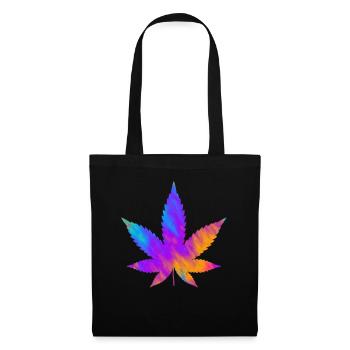 Cannabis Leaf | Hemp Leaf Colorful - Tote Bag - black - Front