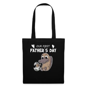Father's Day - First Father's Day Gift - Tote Bag - black - Front