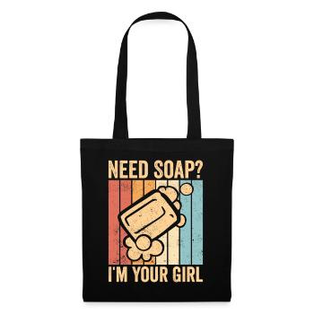 Funny soap making soap maker - Tote Bag - black - Front