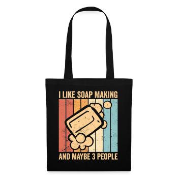 Funny soap making soap maker - Tote Bag - black - Front