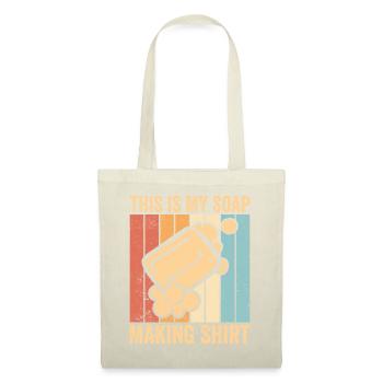 Fabricant de savon amusant - Sac en tissu - nature - Devant