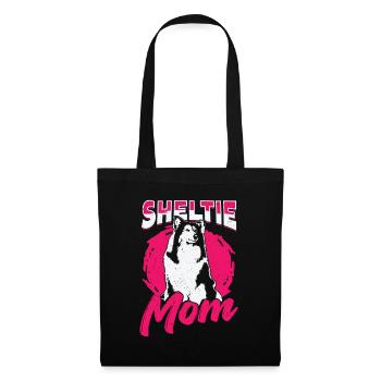 Sheltie Mom Dog Shetland Sheepdog Lover Gift - Tote Bag - black - Front