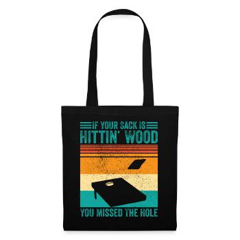 Funny cornhole - Tote Bag - black - Front
