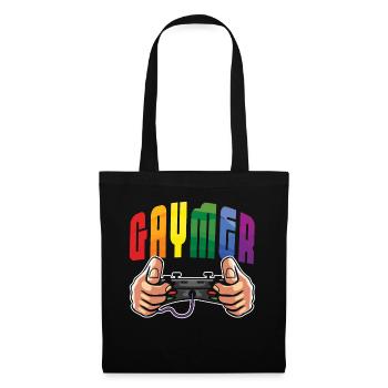 Gay Gamer LGBTQ Rainbow LGBT Pride Month - Sac en tissu - noir - Devant
