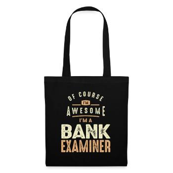 Super examinateur de banque - Sac en tissu - noir - Devant