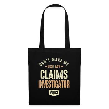Claims Investigator Voice - Tote Bag - black - Front