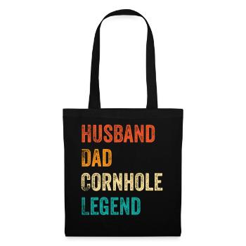 Cornhole Corn Hole Retro - Tote Bag - black - Front