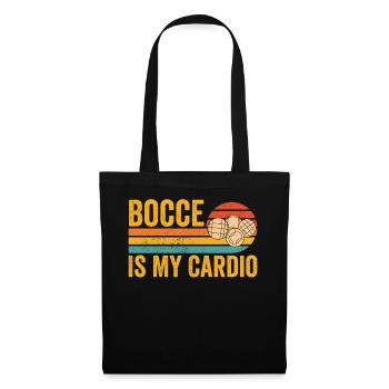 Drôle de boule de boccia rétro - Sac en tissu - noir - Devant