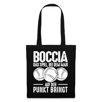 Bocciaspieler Boccia Spruch Legend Kugeln Boccia - Stoffbeutel - Schwarz - Vorne