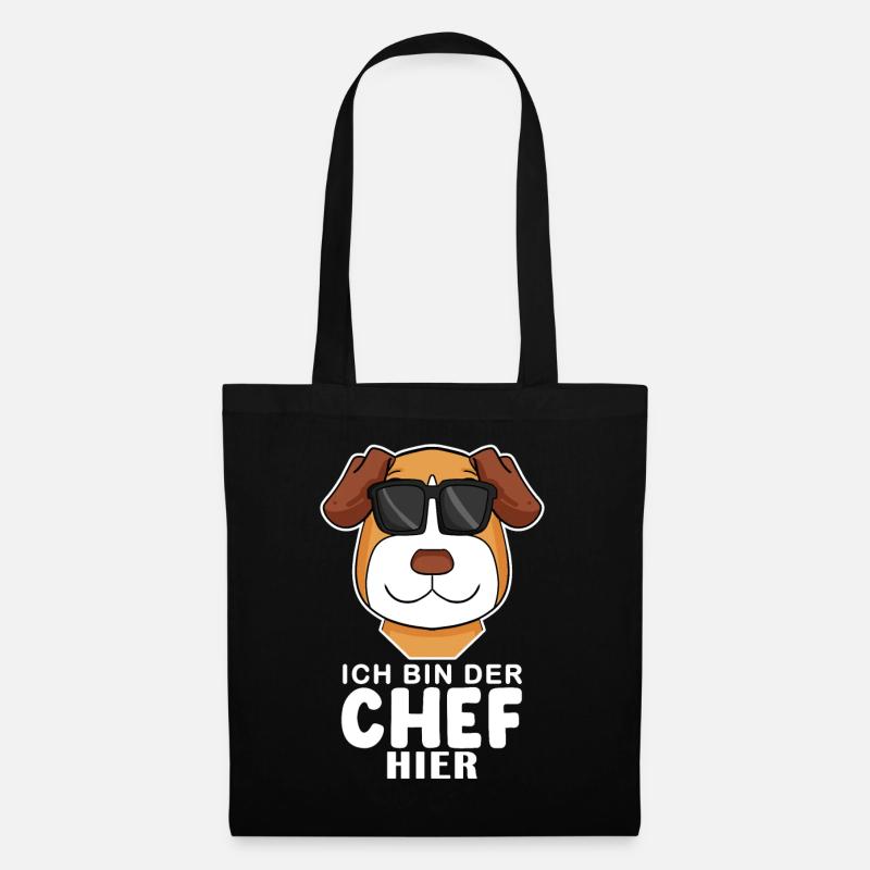Cooler Hund Jack Russell Terrier Chef Spruch - Stoffbeutel - Schwarz