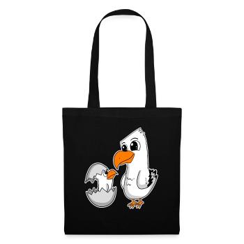 Seagull family - seagull with baby - Tote Bag - black - Front