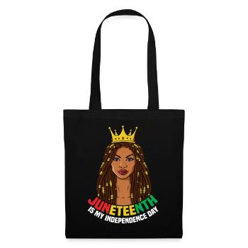 Celebrate Juneteenth Black History Independence - Tote Bag - black - Front