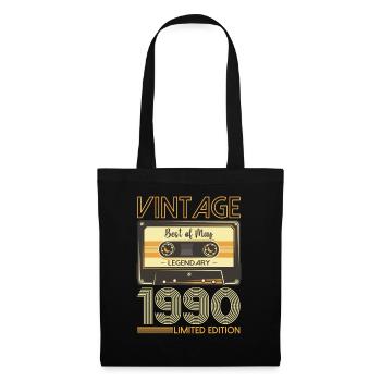33 Birthday Man Woman Cassette May Year 1990 - Tote Bag - black - Front