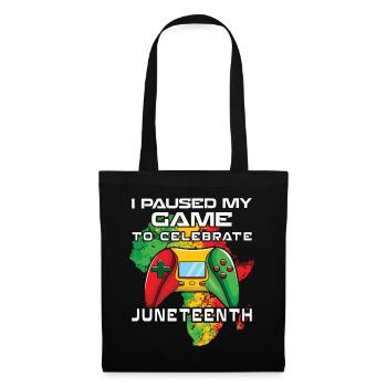Gamer Game Celebrate Juneteenth Black History - Tote Bag - black - Front