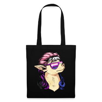 Genre Fluid Pride Flag Mullet Chihuahua Hun - Sac en tissu - noir - Devant