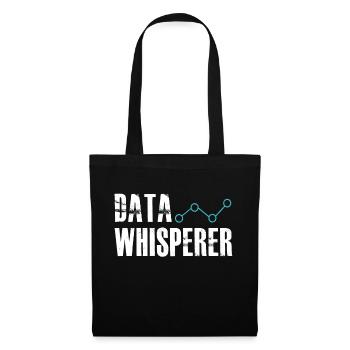 Datenflüsterer, wissenschaftlicher Analyst, Softwareentwickler - Stoffbeutel - Schwarz - Vorne